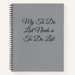 Meine To-Do-Liste braucht eine To-Do-Liste 😂 Notizbuch
