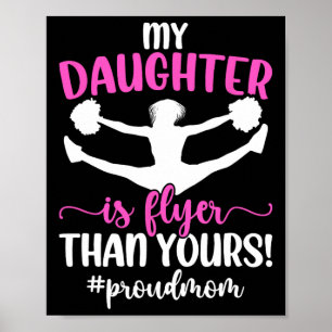 Meine Tochter Cheer Mom einer Cheerleader-Mutter C Poster
