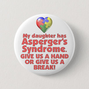 Meine Tochter hat Aspergers Button