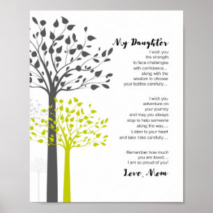 Meine Tochter, ich wünsche Ihnen die Kraft Poster