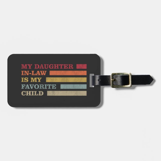 Meine Tochter im Jura ist mein liebstes Kind Gepäckanhänger (Vorderseite horizontal)