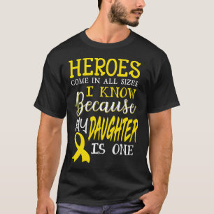 Meine Tochter ist ein Heldentum-Krebsbewusstsein 1 T-Shirt