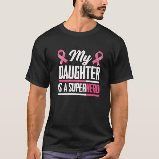 Meine Tochter ist ein Superheld-Mama-Vater Brustkr T-Shirt