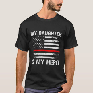 Meine Tochter ist mein Helden-Feuerwehrmann-Mama-V T-Shirt