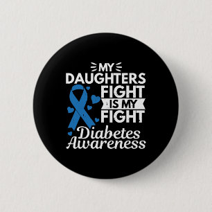 Meine Töchter kämpfen gegen meinen Diabetes Typ 1 Button