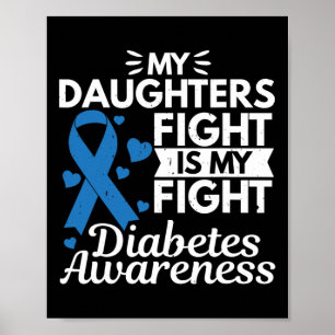 Meine Töchter kämpfen gegen meinen Diabetes Typ 1 Poster