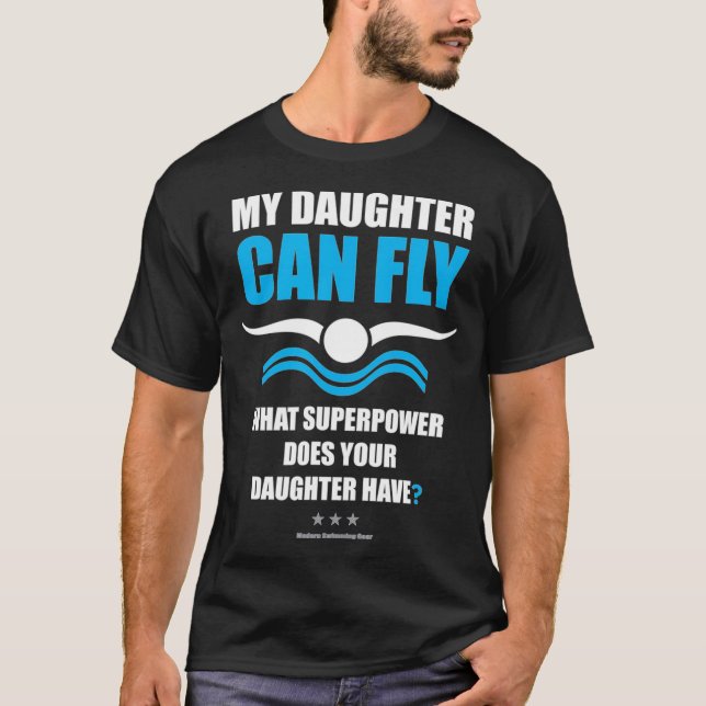 Meine Tochter kann den Vater der Superpower-Mama s T-Shirt (Vorderseite)