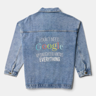 Meine Tochter kennt alles, was der lustige Vater P Jeansjacke