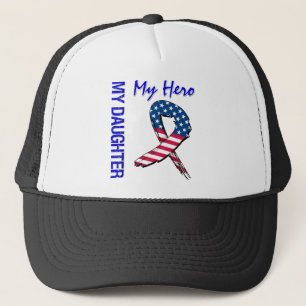 Meine Tochter mein Held-patriotisches Schmutz-Band Truckerkappe