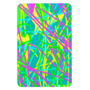 Meine Träume ausmalen Kritzelmuster Expressive Kun Magnet