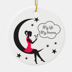 Meine Träume  Keramik Ornament