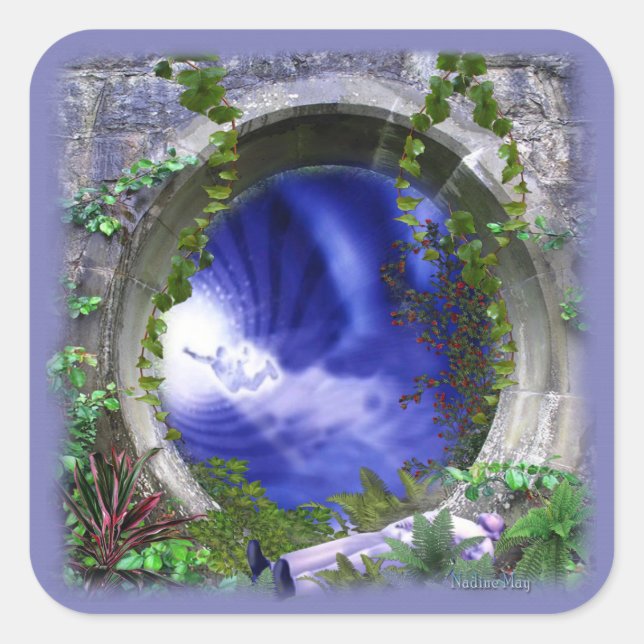 Meine Träume Quadratischer Aufkleber (Vorderseite)