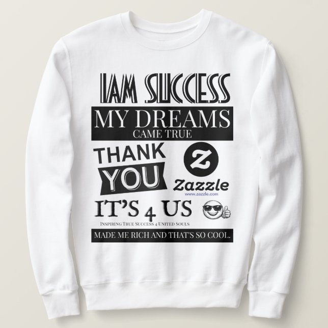 MEINE TRÄUME WURDEN WAHR SWEATSHIRT (Design vorne)