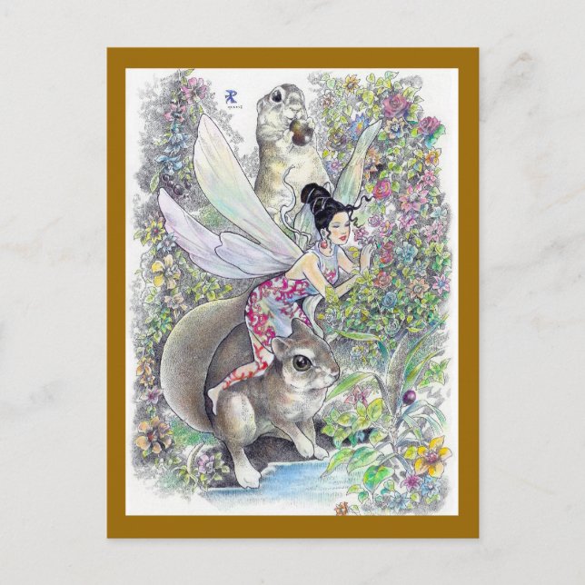 meine tropische Fantasie Postkarte (Vorderseite)