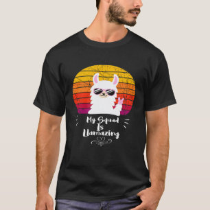 Meine Truppe ist Llamazing Llama Rock mit Sonnenb T-Shirt