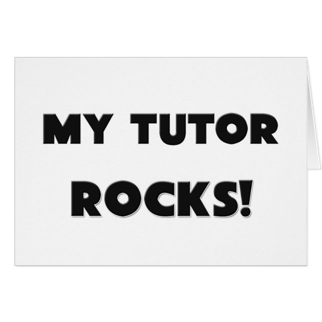 MEINE Tutor FELSEN! (Vorderseite (Horizontal))