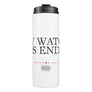 Meine Uhr ist beendet Thermosbecher