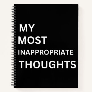 Meine unpassendsten Gedanken lustiges Notizbuch