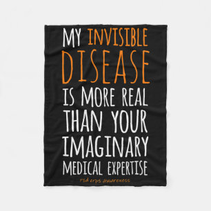Meine unsichtbare Erkrankung ist das Bewusstsein f Fleecedecke
