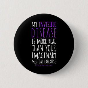 Meine unsichtbare Krankheit ist reale Fibromyalgie Button