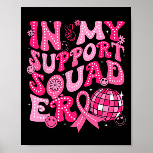 Meine Unterstützungskundschaft Ära Groovy Brustkre Poster