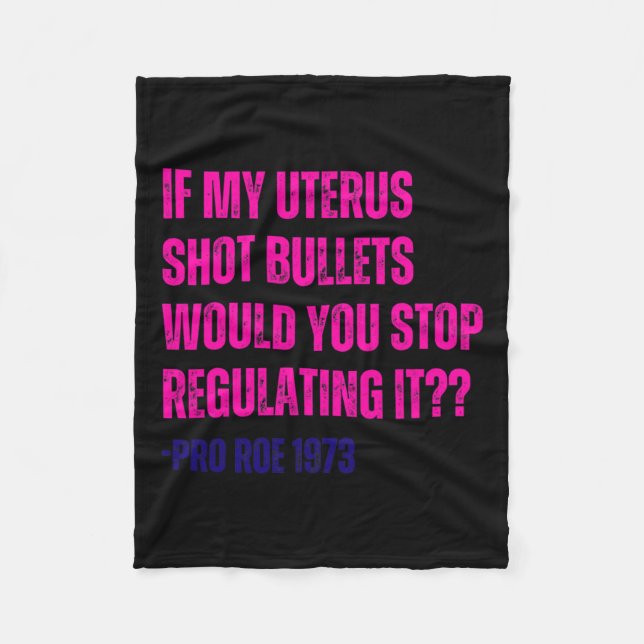Meine Uterus Shot Bullets Pro Choreograf Fleecedecke (Vorderseite)