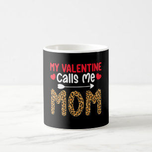 Meine Valentine nennt mich Mama Leopard Buffalo Ka Kaffeetasse