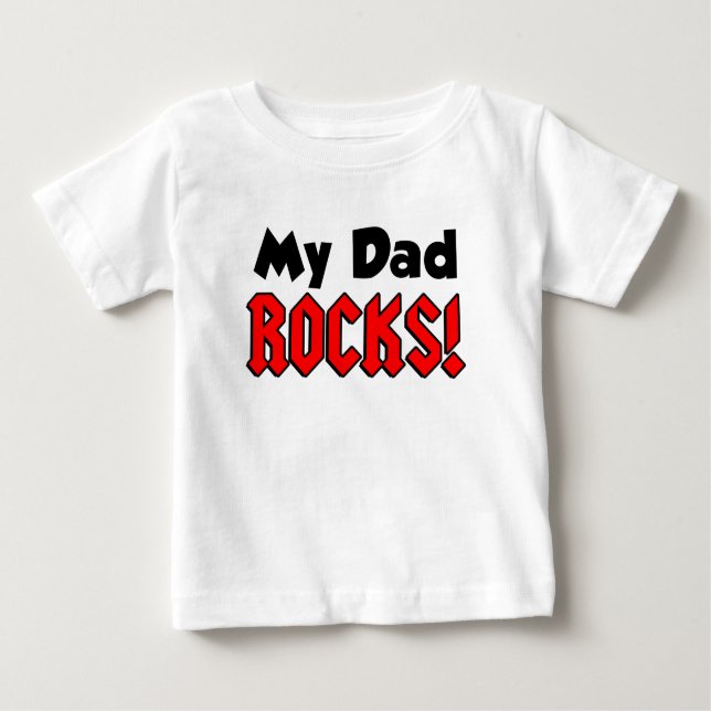 Meine Vater Rocks Baby T-shirt (Vorderseite)