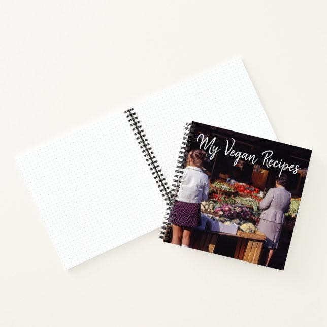 Meine Veganen Rezepte Notizbuch (Innenseite)