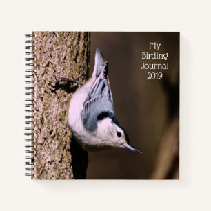 Meine Vogelbeobachtung Journal Nuthatch Spiral Not Notizbuch