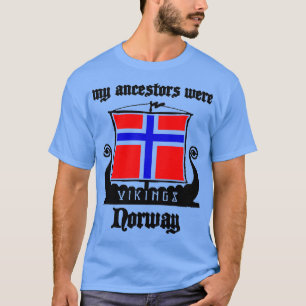 Meine Vorfahren besuchten das Drachenschiff unter T-Shirt