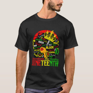 Meine Vorfahren erinnern sich an Junenth Black fei T-Shirt