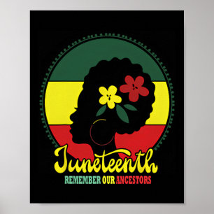 Meine Vorfahren Juneteenth Celebrate Black Women Poster
