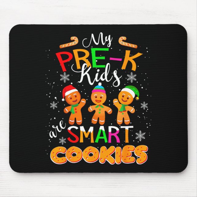 Meine Vorschulkinder sind clever Christmas-Lehrer  Mousepad (Vorne)
