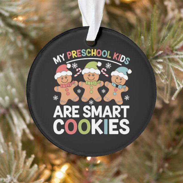 Meine Vorschulkinder sind Smart Cookies Lehrer Xma Ornament (Baum)