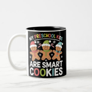 Meine Vorschulkinder sind Smart Cookies Lehrer Xma Zweifarbige Tasse