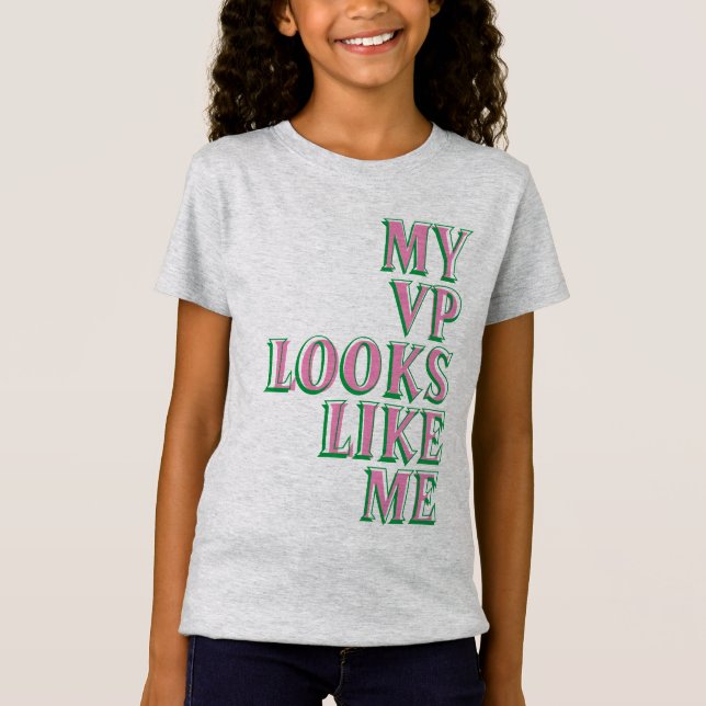 Meine VP sieht wie ich pink & grün aus T-Shirt (Vorderseite)