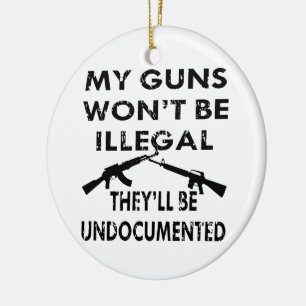 Meine Waffen werden nicht illegal sein, sie werden Keramikornament