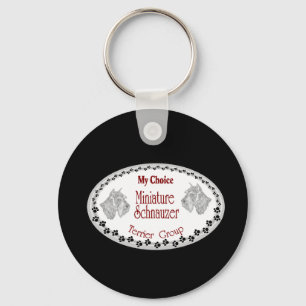 meine Wahl Mini Schnauzer Schlüsselanhänger