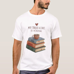Meine wahre Liebe sind fiktionale Bücher mit einem T-Shirt