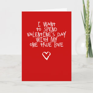 Meine wahre Lieblingskarte Funny Valentine Feiertagskarte