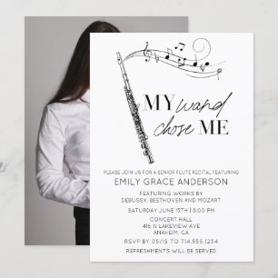 Meine Wand wählte das Zitat-Foto Flute Erwägung Einladung