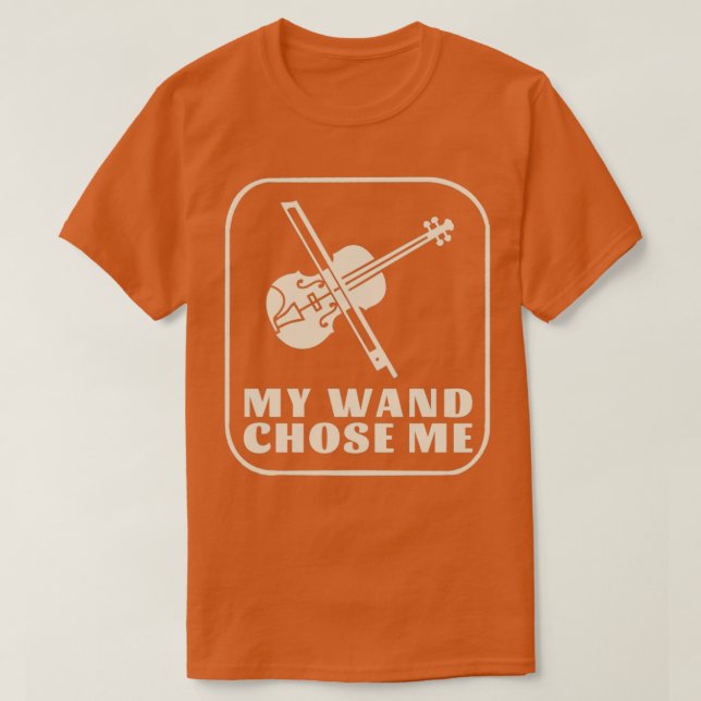 Meine Wand wählte einen Violinisten-Violinspieler T-Shirt (Design vorne)