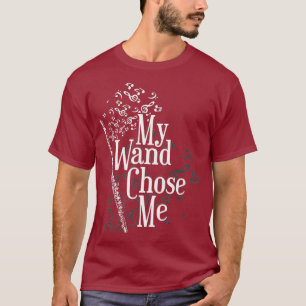 Meine Wand wählte mich Flutist gibt Musikflöte T-Shirt