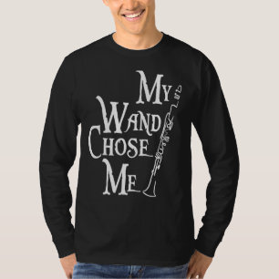 Meine Wand wählte mich Klarinettenmusikinstrument T-Shirt