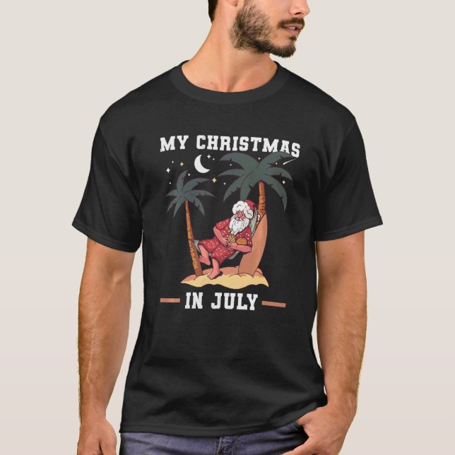 Meine Weihnachten im Juli um den nächtlichen Weihn T-Shirt (Vorderseite)