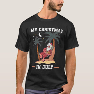 Meine Weihnachten im Juli um Nacht Weihnachten im T-Shirt