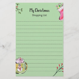 Meine Weihnachtseinkaufsliste Briefpapier