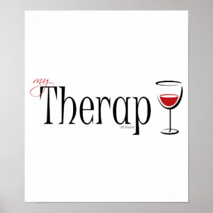 Meine (Wein-) Therapie Poster