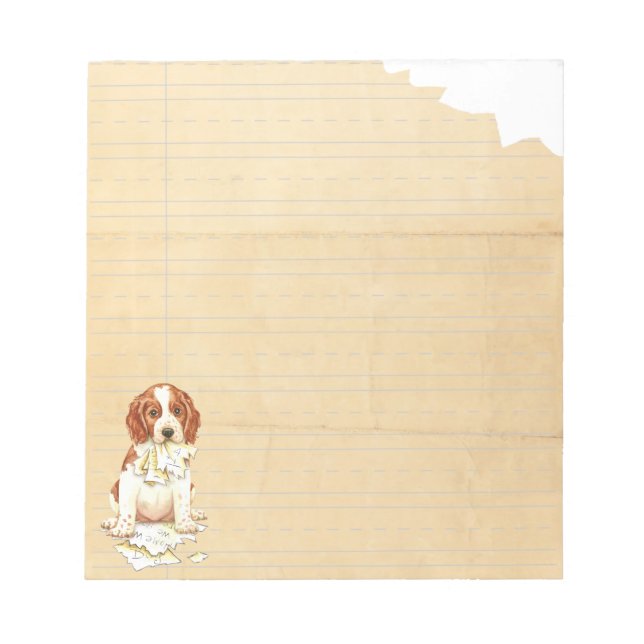 Meine Welsh Springer Ate Meine Hausaufgaben Notizblock (Vorderseite)